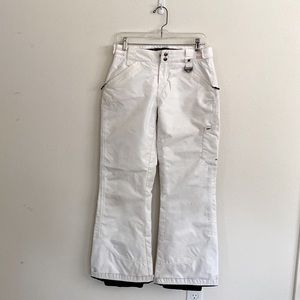 OAKLEY Ski Snowboard Pants White Loose Fit
